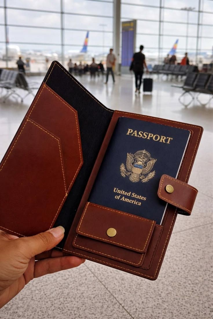 Leather Card/Passport Holder