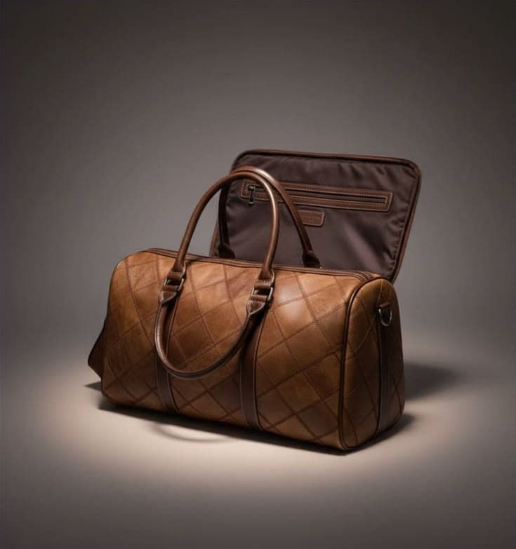 Premium Leather Duffle Bag