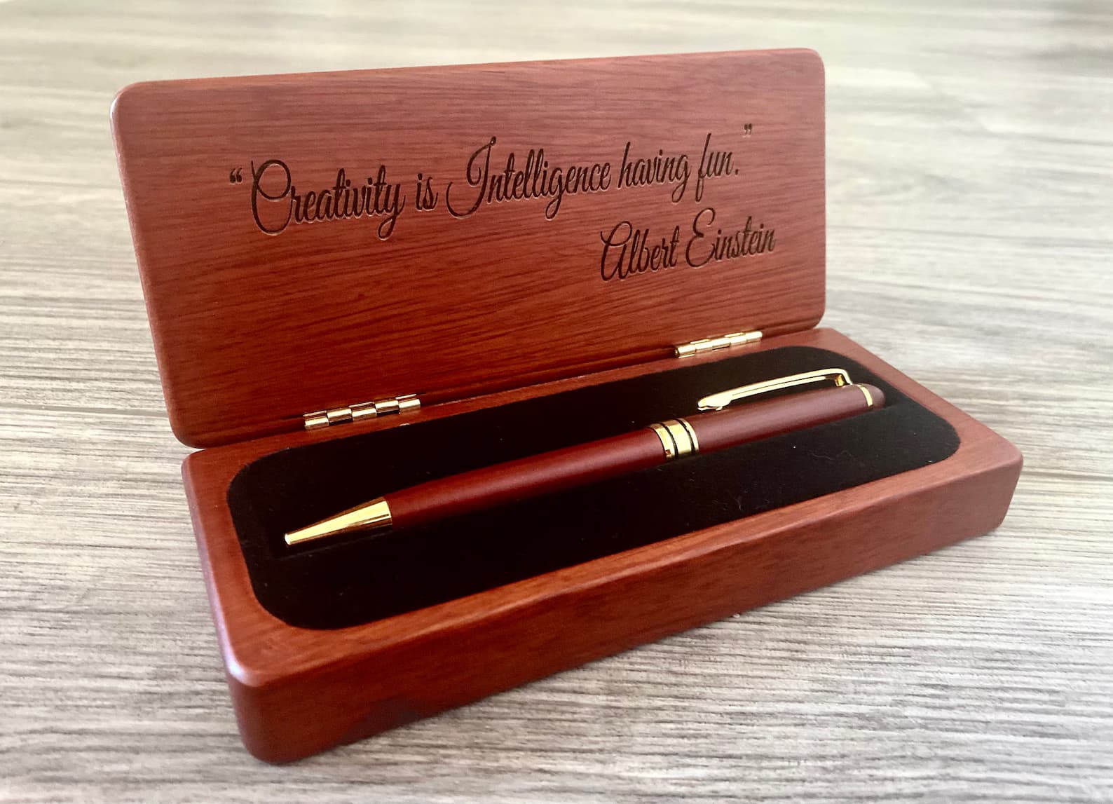 Executive Pen Set Wood Box