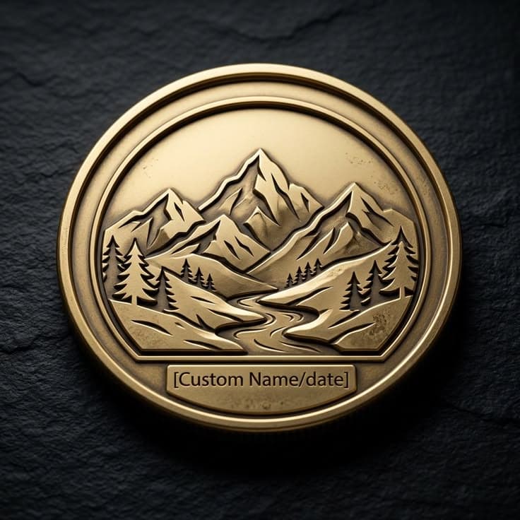 Achievement Gold Velvet Coin