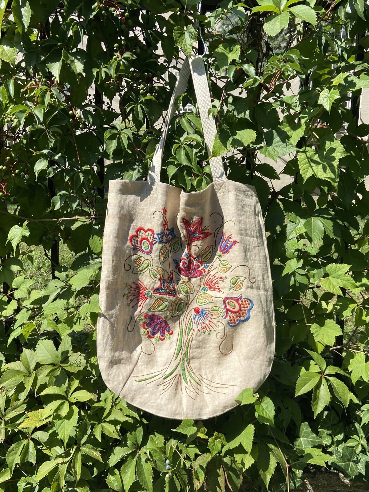 Festive Block Print Tote
