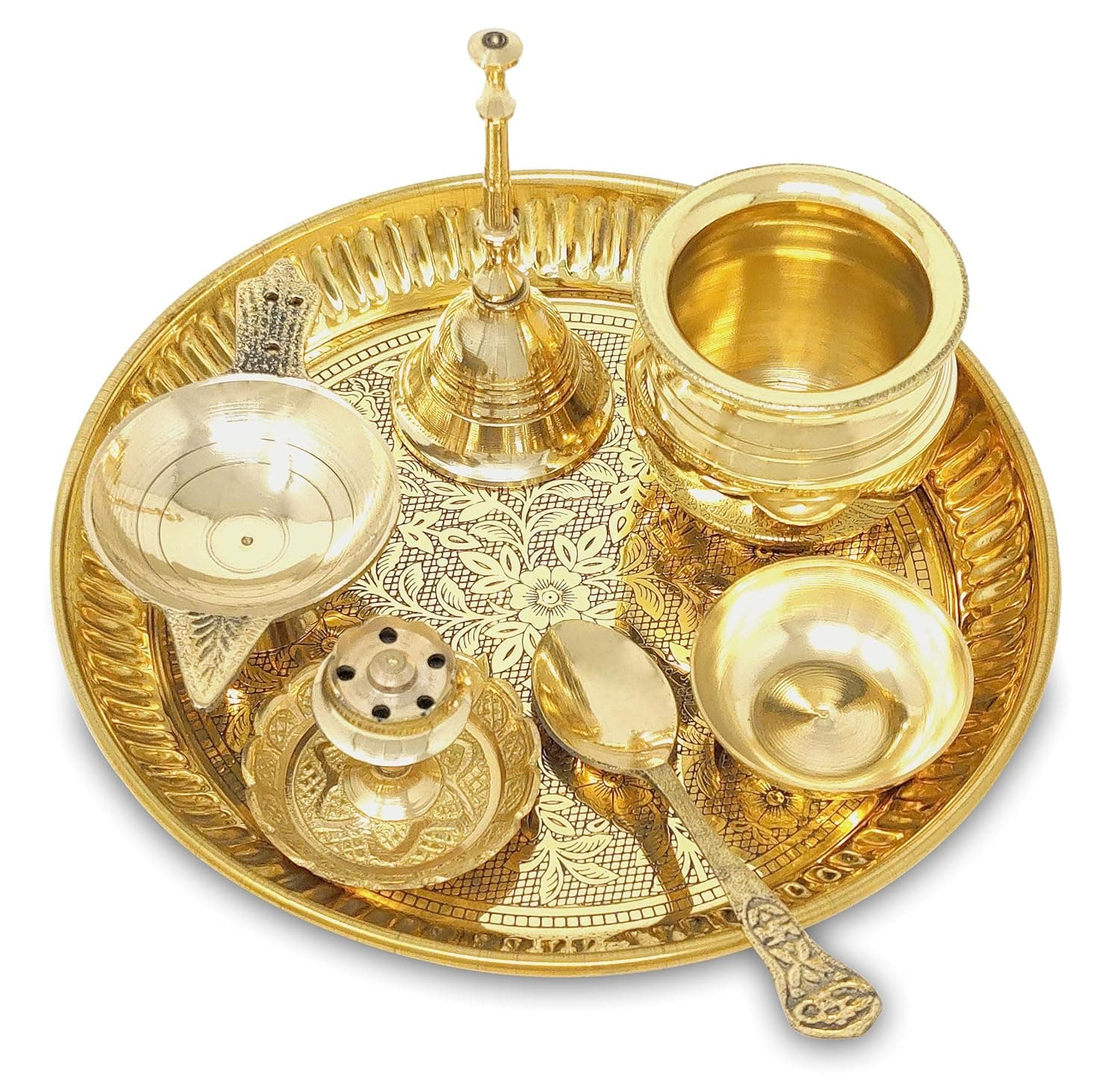 Pongal Brass Thali Set
