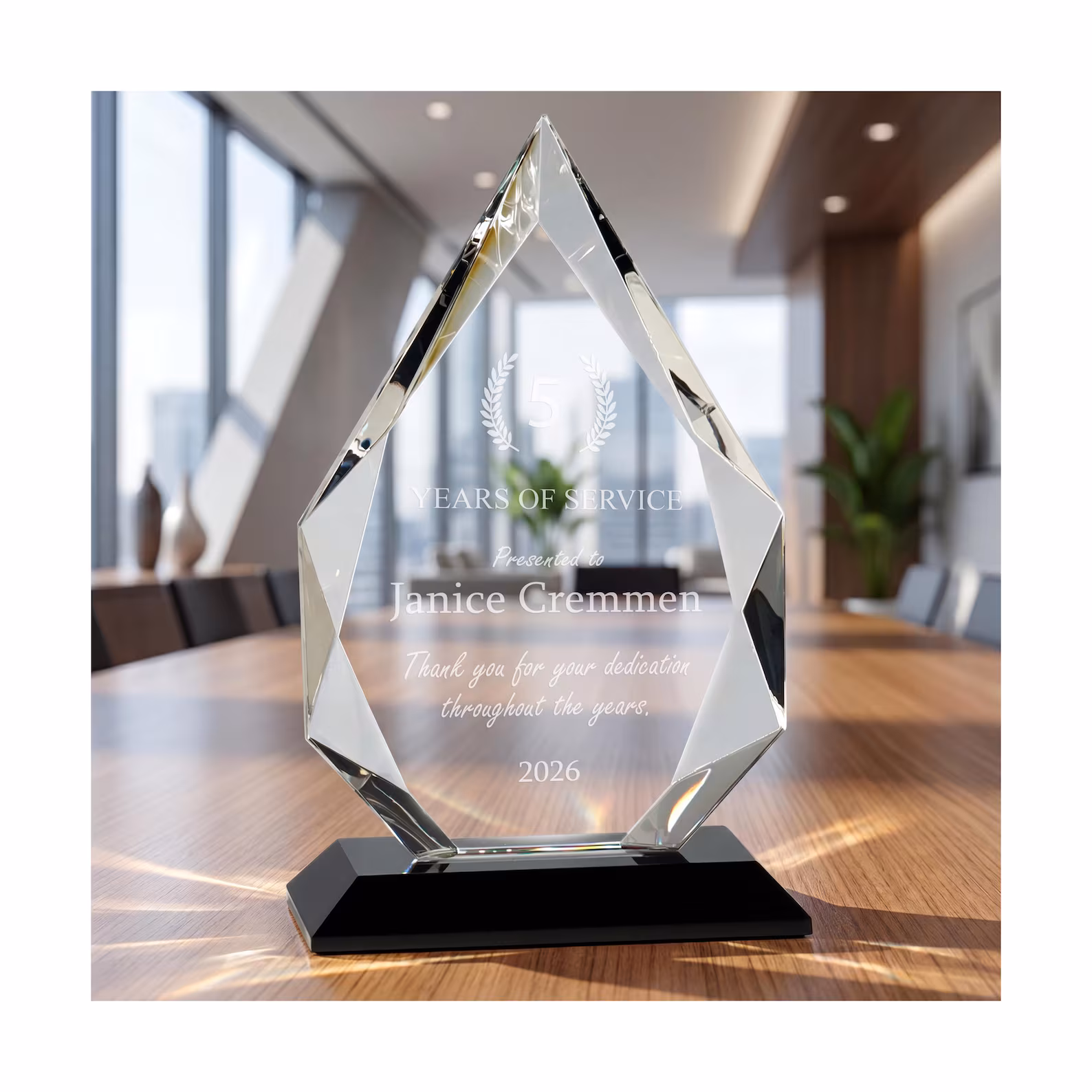 Partnership Anniversary Crystal