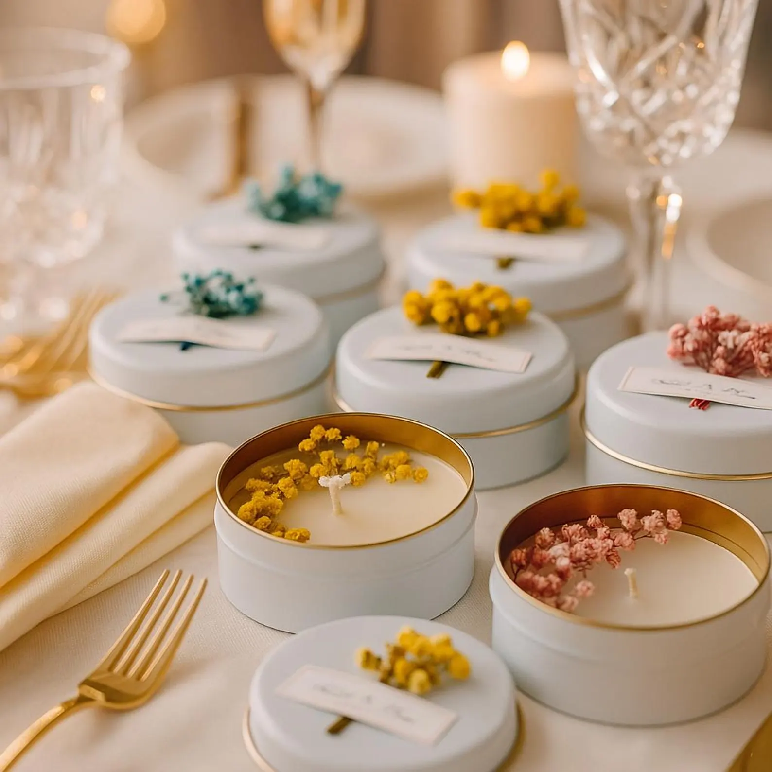 Organic Soy Candle Named Tin