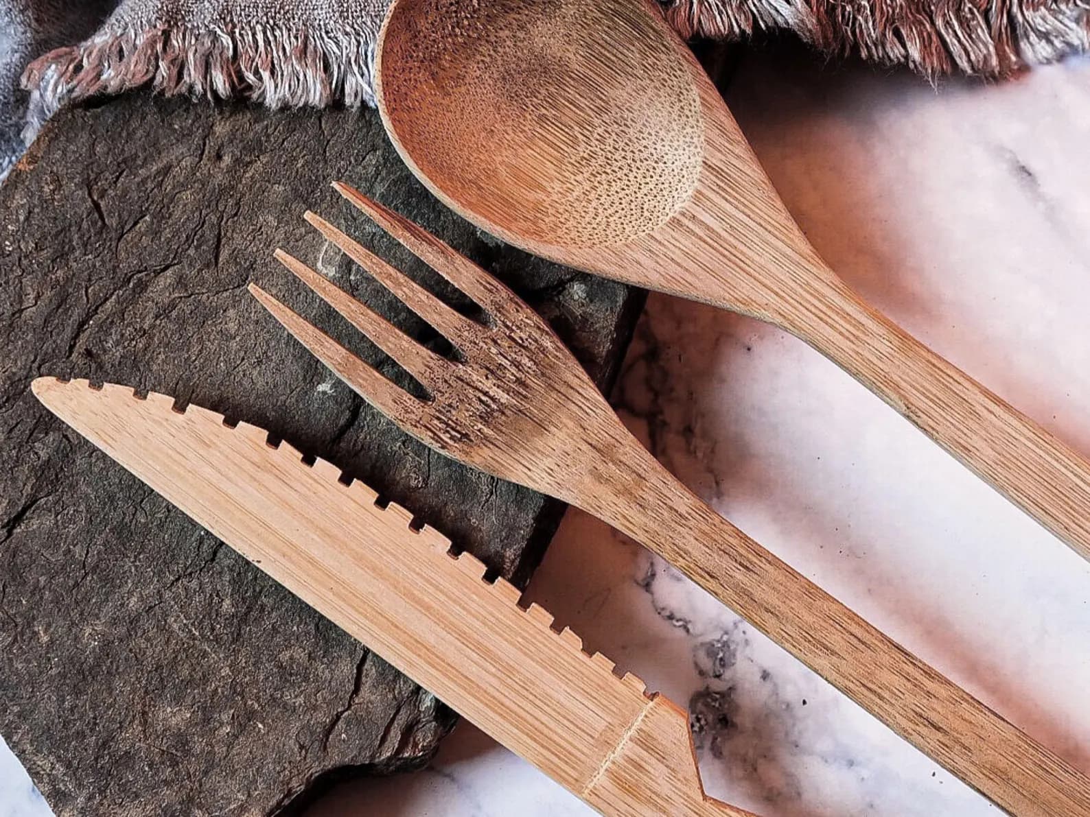 Bamboo Cutlery Travel Set
